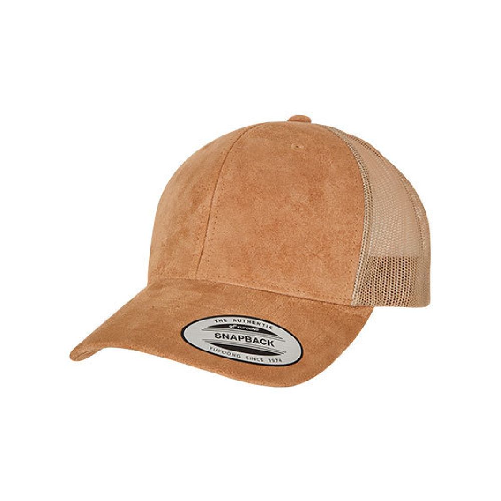 Suede trucker cap