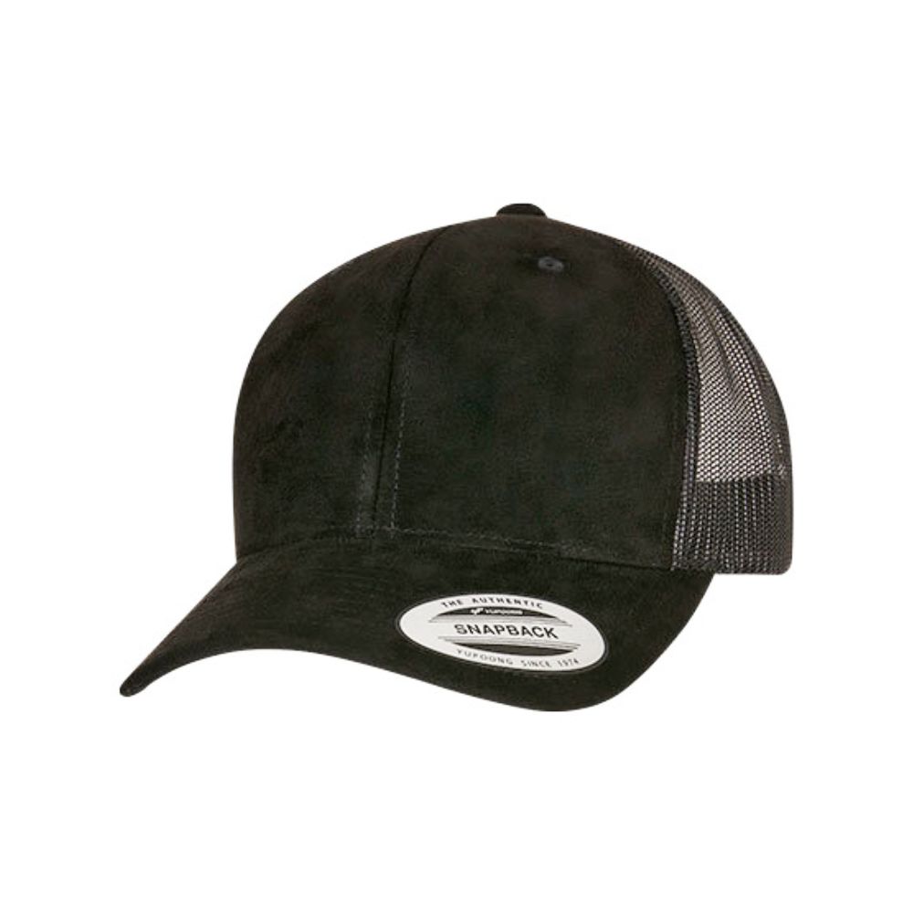 Suede trucker cap